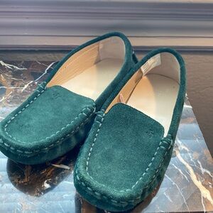 Janie & Jack Holiday Suede driving loafers